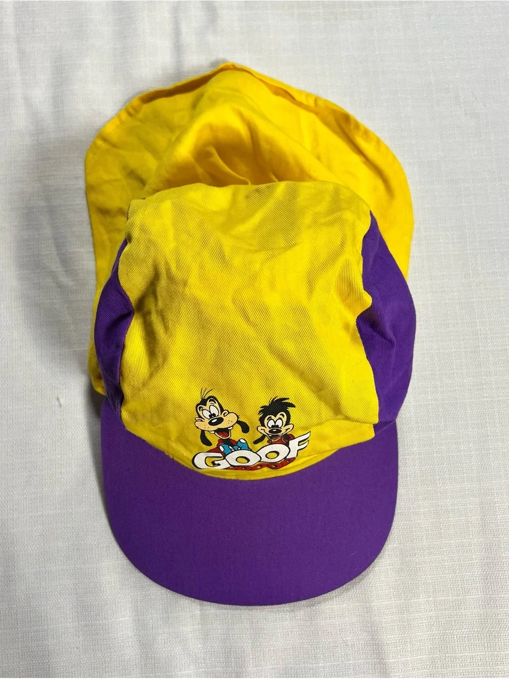 Goof Troop Yellow & Purple Character Youth Children’s vintage Hat